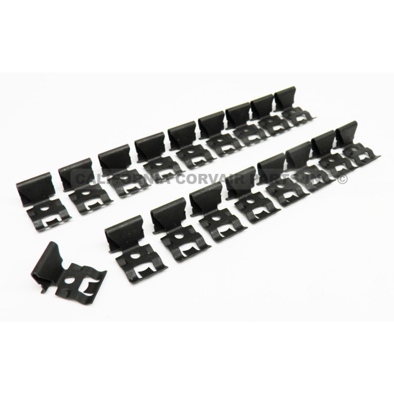 NEW SET REAR WINDOW TRIM CLIPS - 1960-64