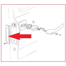 USED VAN SIDE DOOR EDGE ACCESS COVER