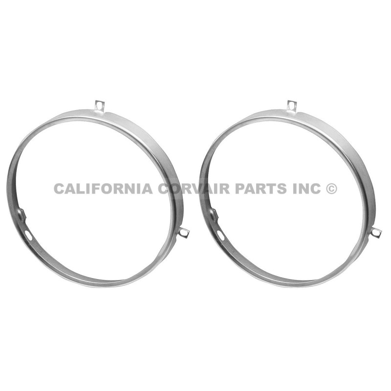 NEW PAIR HEADLIGHT RETAINER RINGS