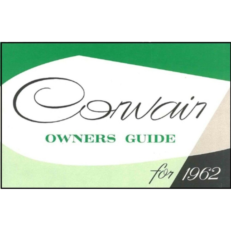 NEW 1962 OWNERS MANUAL