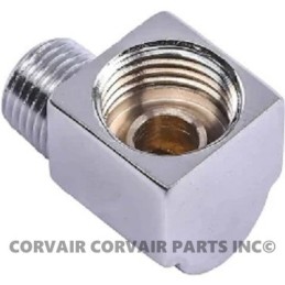 CHROME 90 DEGREE GAS LINE FITTING