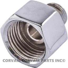 CHROME FUEL PUMP INLET FITTING