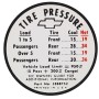 NEW GLOVEBOX DOOR TIRE DECAL - 1965-66
