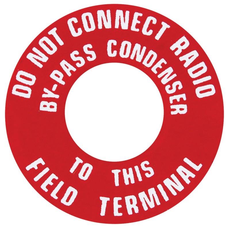 NEW GENERATOR TERMINAL TAG