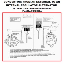 NEW ALTERNATOR VOLT REG ADAPTER WIRE