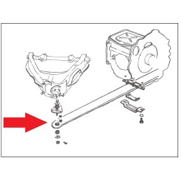 NEW 1964 REAR LEAF SPRING WASHER