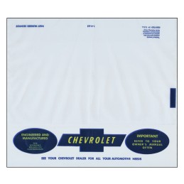 NEW 1963-66 OWNERS MANUAL PLASTIC ENVELOPE