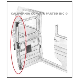 USED VAN SIDE DOOR LATCH ASSEMBLY - 1961-62