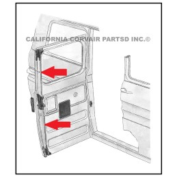 USED VAN SIDE DOOR LATCH RODS - 1961-62