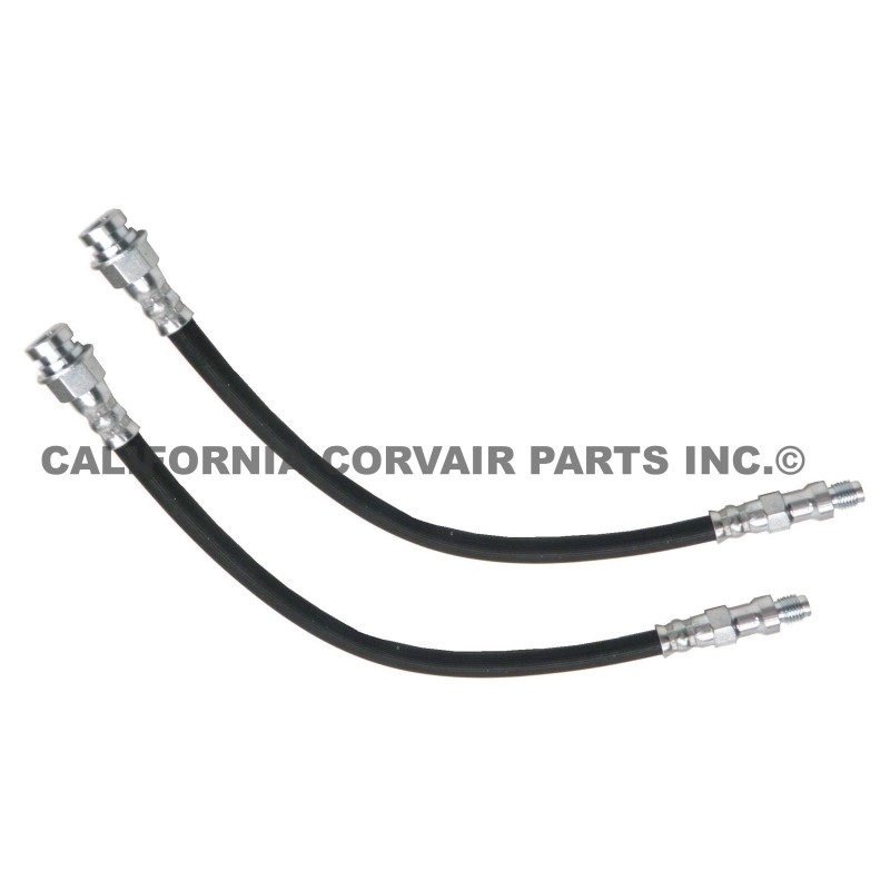 NEW SET (2) 1965-68 BRAKE HOSES - FRONT