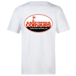 WHITE CALIFORNIA CORVAIRS T-SHIRT - LARGE