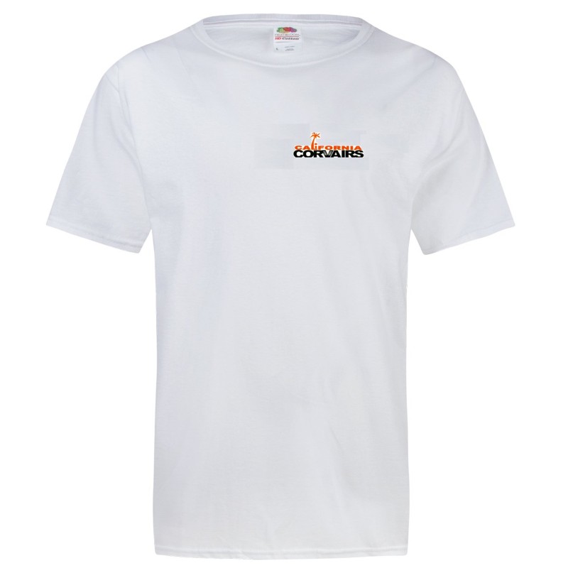 WHITE CALIFORNIA CORVAIRS T-SHIRT - 2XL LARGE