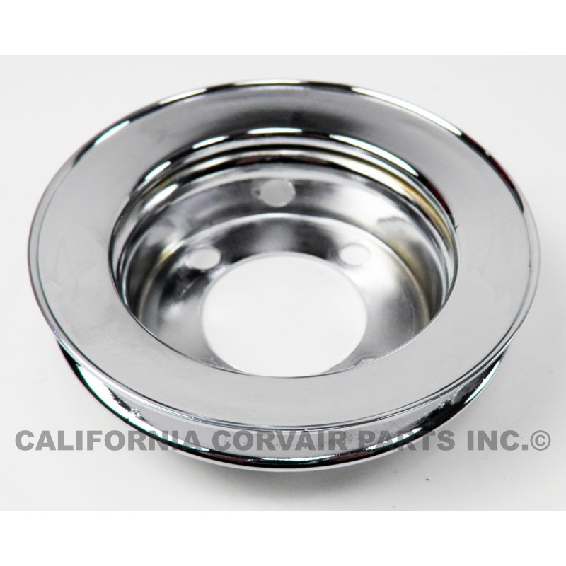 CHROME PLATED 1960-64 FAN PULLEY