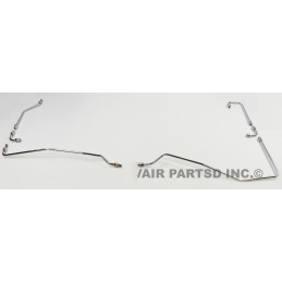 NEW CHROME CARB GAS LINES SET - 140