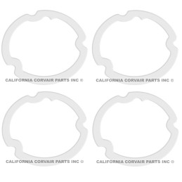 NEW FULL SET (4) TAIL LENS GASKETS - 1965-69