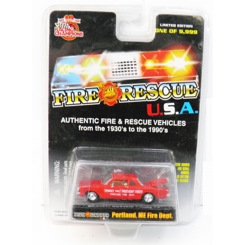 NEW FIRE RESCUE 1960 CORVAIR - RED