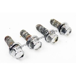 CHROME SET FAN PULLEY BOLTS - 1965-69