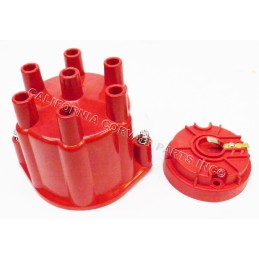 NEW ELEC DIST CAP & ROTOR - RED