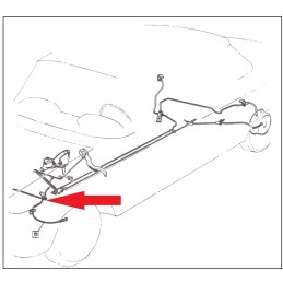 USED 1960-63 BRAKE TEE - LEFT SIDE